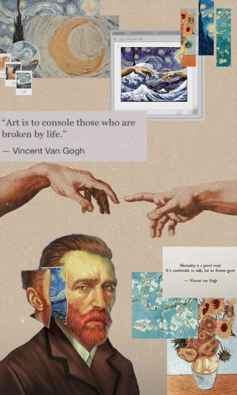 فنسنت فان جوخ, Van Gogh Wallpaper, Whats Wallpaper, Anniversaire Diy, Vincent Van Gogh Art, Arte Van Gogh, Van Gogh Art, Starry Night Van Gogh, Tumblr Wallpaper