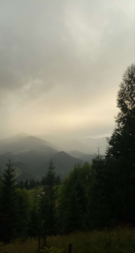 mountain rain hills grass nature mist clouds serenity quietness Bucky Aesthetic, Rain View, Rainy Vibes, Crane Wives, Mountain Rain, Mystical Landscapes, December Wallpaper, Dark Forest Aesthetic, Cloudy Nights