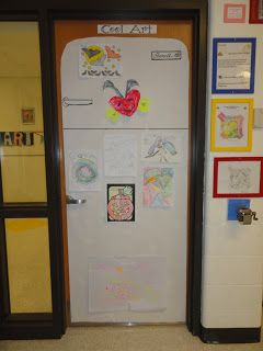 Giveaway Winner & A Display to Share Art Classroom Door, Art Room Doors, Motivating Students, Art Room Organization, Art Room Posters, Art Bulletin Boards, Art Classroom Management, Motivate Students, Art Room Ideas