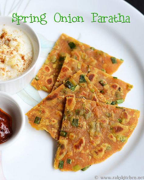 Spring Onion Paratha Spring Onion Paratha, Onion Paratha Recipe, Cabbage Paratha, Onion Paratha, Indian Masala, Making Fried Rice, Paratha Recipe, Paratha Recipes, Beet Salad