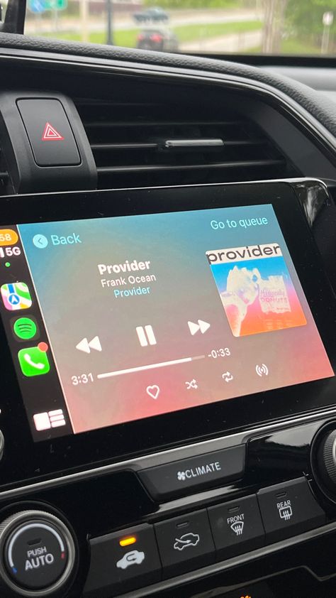 photo of frank ocean’s provider on honda civic apple car play screen Apple Car Play Aesthetic, Honda Car Aesthetic, Honda Accord Interior Aesthetic, Carplay Aesthetic, Frank Ocean Car, Honda Car Keys Aesthetic, Aesthetic Car Ride, Honda Civic Keys Aesthetic, Honda Civic Inside