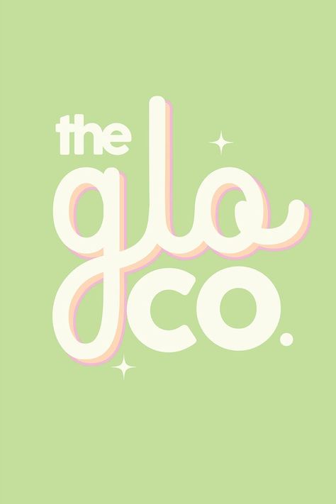 The Glo Co is a gen z skin care brand focusing on providing fun and modern skincare solutions Flower Cosmetics, Feminine Typography, Element Jewelry, Store Logo Design, Sewing Logo Design, Graphic Designer Studio, Elegant Boutique, Shop Vector, Female Makeup