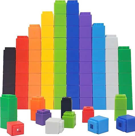 Kutoi Math Manipulatives. 100 math cubes. #kindergarten #learningmaterials #comissionearned Disclosure: Link is an affiliate link. This means that, at zero cost to you, I will earn an affiliate commission if you click through the link and finalize a purchase. Classroom Toys, Number Blocks, Foster Kids, Math Blocks, January Calendar, Homeschool Supplies, Pattern Activities, Math Learning, Activity Cube