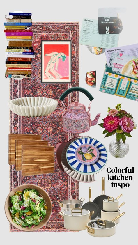 #kitchenideas #kitchen #kitchenaesthetic #kitchendecor #books #beauty #homedecor #colorful #colorfulkitchen #eclectic #eclectickitchen #anthropologiehome #anthro #anthropologie Kitchen Decor, Anthropologie, Books, Beauty, Home Decor, Home Décor