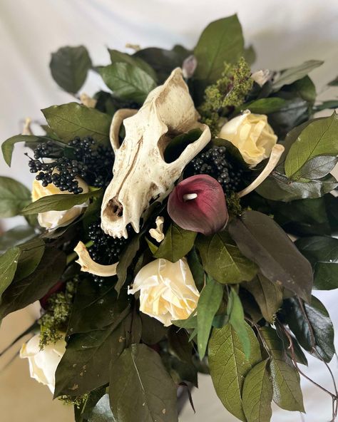 So here is another one of our latest SPECIAL ORDERS! (Don't forget, we also do custom orders! and ship nationwide!) This one has real bones, Amethyst Crystals and a Jade Crystal Cut handle... (yes, we do have crystal wand handles in stock and can order others too!) http://GothicWeddingBouquets.com and we also have an Etsy Store: https://weddingbouquetsaz.etsy.com . . . . Gothic Witchy Bridal Bouquet with Crystal Cut Wand Handle Halloween Wedding Fall Wedding. . . . . . . . #crystalbouquet ... Witchy Wedding Flowers, Crystal Bridal Bouquet, Bone Bouquet, Crystal Bouquet, Real Bones, Jade Crystal, Cascade Bouquet, Crystal Wand, Gothic Wedding