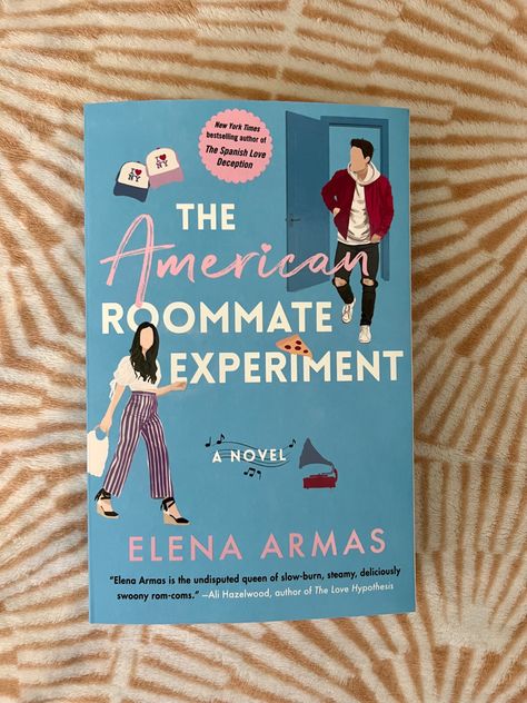 The American Roommate Experiment Book Cover, Rom Com Books Aesthetic, American Roommate Experiment Book, The American Roommate Experiment Book, Roommate Experiment, The American Roommate Experiment, American Roommate Experiment, Romance Book Recs, Booktok Romance