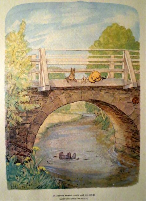 Winnie Quotes, Pooh And His Friends, House At Pooh Corner, Pooh Corner, A A Milne, Storybook Art, Old Disney, Fairytale Art, Pooh Bear