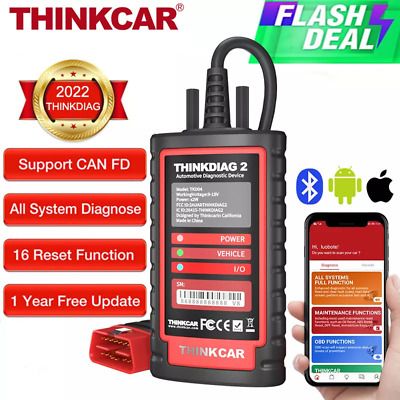 (eBay) ThinkDiag 2 OBD2 Car Diagnostic Tools Active Test ECU Coding Can Support CAN FD Car Diagnostic App, Differential Diagnosis, Car Diagnostic Tool, Tools, Coding, Canning, Electronic Products