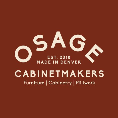 Logo design for Osage Cabinetmakers #logodesign #branding #branddesign #branddevelopment #logo #logoinspo #logoinspiration #logoshowcase #goodlogo #woodworker #industriallogo Woodwork Logo Design, Construction Branding, Woodworking Cabinets, Brand Development, Graphic Design Projects, Cabinet Makers, Shop Logo, Brand Design, Logo Inspiration