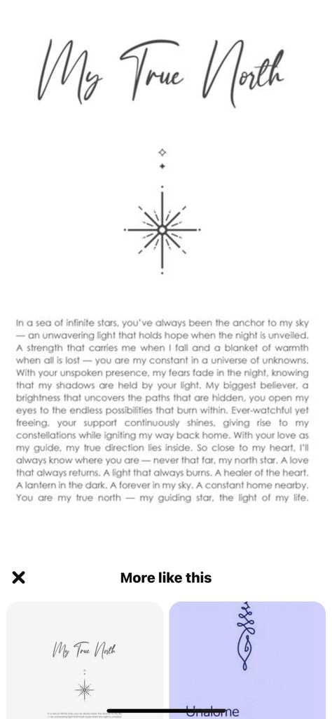 My North Star Quote, My True North Quote, Find Your True North Tattoo, Compass True North Tattoo, North Star Couple Tattoo, North Star Best Friend Tattoo, Basic Compass Tattoo, Calm To My Storm Tattoo, True North Tattoo For Women