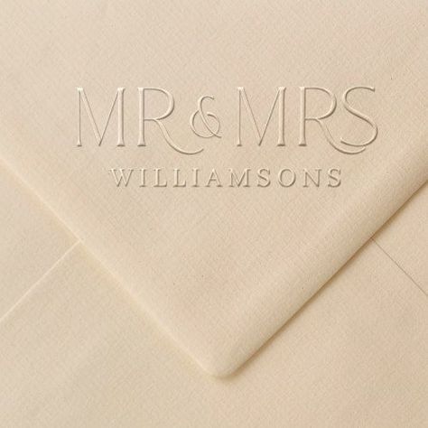 Minimal & Elegant Custom Mr & Mrs Couple’s Name Embosser Grooms Mom, Serif Typography, S Name, The Wedding Date, Newlywed Gifts, Free Birthday Invitations, Free Birthday Invitation Templates, Kids Stationery, Mr And Mrs