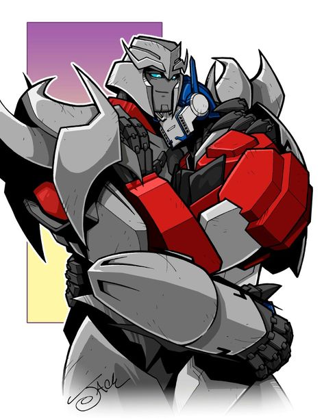 Optimus Prime Tfp Fanart, Megop Fanart, Orion Pax X Megatron, Transformers Prime Fanart, Optimus Prime X Megatron, Bayverse Transformers, Megatron X Optimus, Transformers Ships, Optimus Prime Art