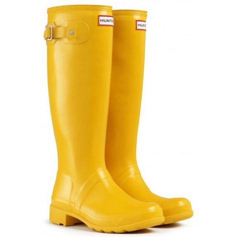 Yellow Hunter Boots, Yellow Wellies, Yellow Rain Boots, Best Rain Boots, Tall Hunter Boots, Hunter Wellies, Boating Outfit, Wellington Boot, Hunter Rain Boots