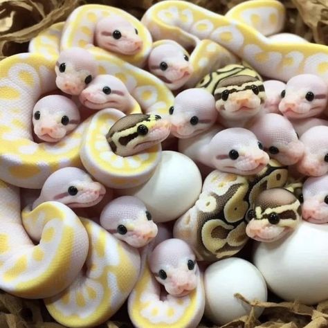 Ball Python Pet, Arte Bob Marley, Baby Snakes, Pretty Snakes, Flipagram Instagram, Cute Small Animals, Cute Snake, Cute Reptiles, Beautiful Snakes