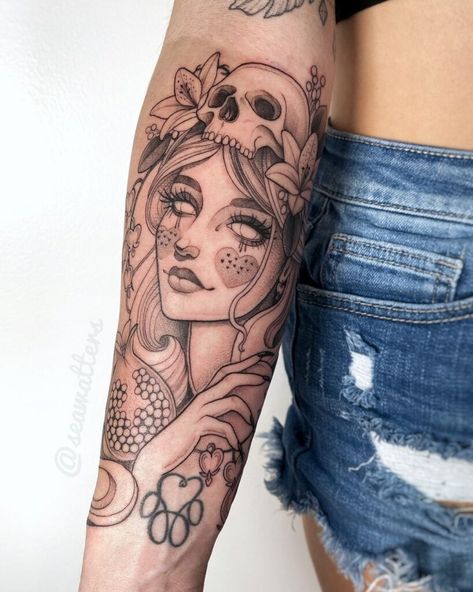 25 Breathtaking Goddess Tattoos For Women Mother Nature Goddess Tattoo, Powerful Goddess Tattoo, Goddess Of Strength Tattoo, Female Warrior Tattoo Goddesses, Goddess Tattoos For Women, Aphrodite Goddess Tattoo, Goddess Tattoos, Uplifting Poems, Minimalistic Tattoo Ideas