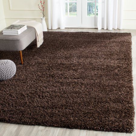 Safavieh California Solid Plush Shag Area Rug or Runner, Brown Solid Rugs, Brown Shag Rug, Brown Carpet, Shag Carpet, Taupe Rug, Solid Area Rugs, Brown Area Rug, Shaggy Rug, 8x10 Rugs