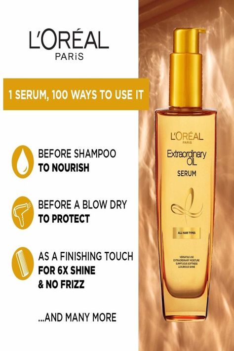 Loreal Hair Serum, Best Hair Serums, Diy Hair Serum, Dry And Frizzy Hair, Hair Serums, Best Hair Serum, Loreal Hair Color, Diy Serum, Wow Hair Products