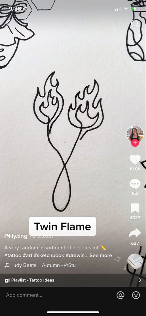 Twin Flame Sketch, Fire Signs Tattoo, Fire Matching Tattoos, Fire Sign Tattoos, Twin Flame Tattoo Couple, Match Tattoo Fire, Soul Ties Tattoo, Twin Flame Drawing, Twin Flames Tattoo