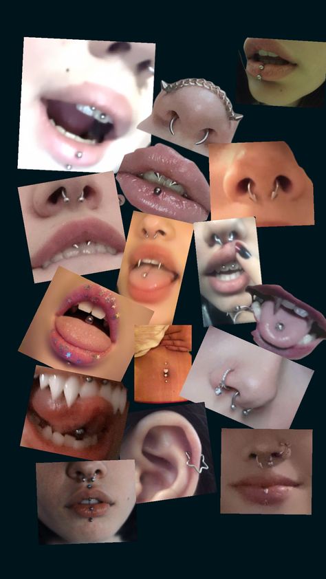 Piercings Inspiration Face, Septum Piercing Pain Chart, Different Piercings Face, Cumcore Food, Piercings To Get, Dainty Face Piercings, Face Piercings Women, Cute Facial Piercings, Types Of Mouth