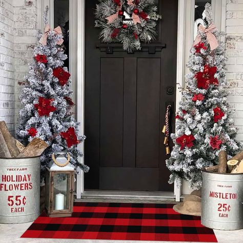 Front porch christmas decor