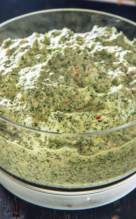 Herbed Spinach Dip. Spanish Dip can feel like a healthy choice among appetizers, but that doesn’t mean it has to be bland. We ramp up the flavor in our recipe. Spanish Dip, Creamy Spinach Dip, Appetizer Buffet, Soup Ideas, Spinach Dip Recipe, America's Test Kitchen Recipes, Spinach Soup, Photo Food, Healthy Choice