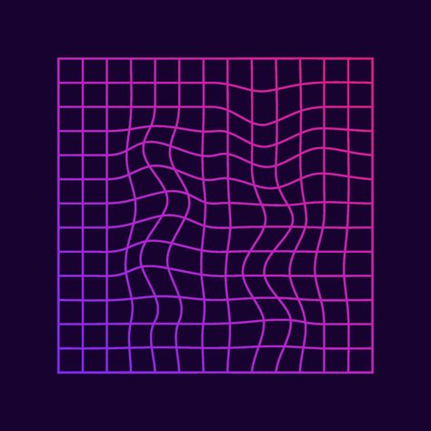 Retrowave Background, Distorted Grid, Graph Background, Glitch Art, Geometric Background, Vector Art, Vector Free, Vector Illustration, Neon Signs