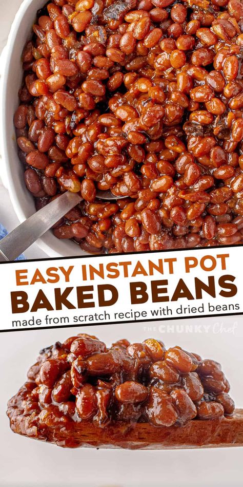 Instant Pot Baked Beans Canned, Pressure Canning Baked Beans, Instant Pot Baked Beans No Soak, Keto Baked Beans Recipe, Instant Pot Baked Beans From Scratch, Instapot Baked Beans, Instant Pot Bean Recipes, Baked Beans Instant Pot, Instant Pot Beans