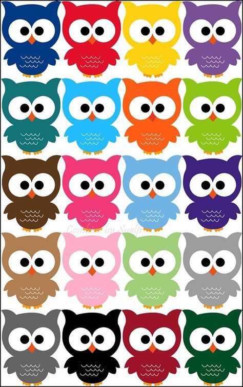 Owls Free Printable, Owl Printables, Owl Theme Classroom, Owl Classroom, Owl Party, Owl Theme, Colorful Owls, Owl Crafts, Class Decoration