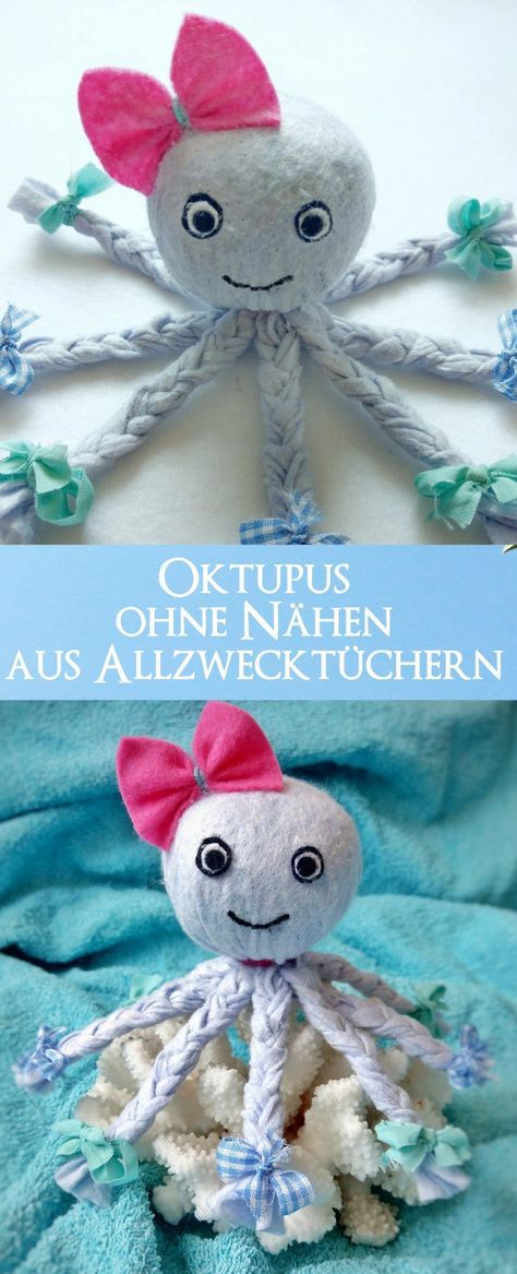 Hier zeige ich euch wie ihr einen Octopus aus Allzwecktüchern basteln könnt ohne zu nähen. Ein tolles Mitbringsel oder Geschenk für Baby und Kind. Auch als tolle Deko für das Badezimmer geeignet. Cuddly Blanket, The Very Hungry Caterpillar, Holiday Break, Creation Couture, Hungry Caterpillar, Crafts For Girls, Samara, Soft Blankets, Olaf The Snowman