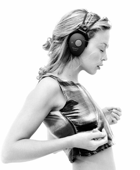 Destroy by Rankin | Dazed Leon, Dancing With Headphones, Singer Studio, Rankin Photography, John Rankin, Dj Girl, Kylie Minouge, Kyle Minogue, Cammy White