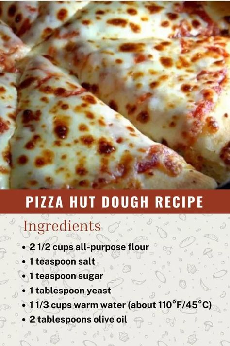 Pizza Hut Dough Recipe – Page 2 – 99easyrecipes Pizza Hut Dough Recipe, Pizza Hut Dough, Recipe Bread Machine, Perfect Homemade Pizza, Best Pizza Dough Recipe, Restaurant Copycat, Pizza Dough Recipe Easy, Best Pizza Dough, Easy Cook