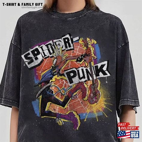 Retro 90S Spider Punk Shirt Spiderman Across The Verse Classic T-Shirt Check more at https://tshirtfamilygift.com/product/retro-90s-spider-punk-shirt-spiderman-across-the-verse-classic-t-shirt/ Spider Punk Shirt, Spiderman Graphic Tee, Spiderman Tshirt, Oversize Tshirt Outfits, Spiderman Shirt, Tee Shirt Outfit, Spider Punk, Thrift Inspo, Punk Shirt