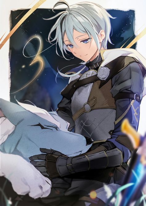 Epic Seven, Snow Rose, Persona Anime, Character Base, Cool Swords, Character Design Male, Character Costumes, White Hair, Fantasy Character Design