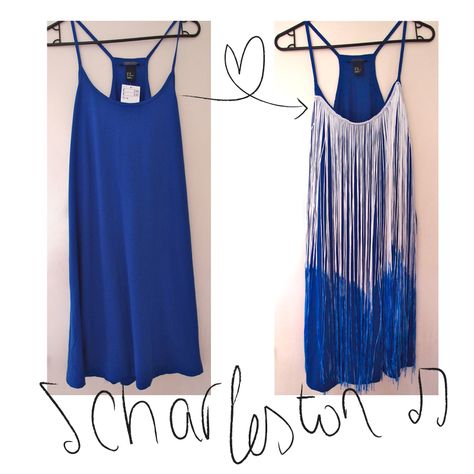 DIY : Dip Dye Fringe Dress / Robe à Franges Bicolores #diy #tutorial #crafty #clothing