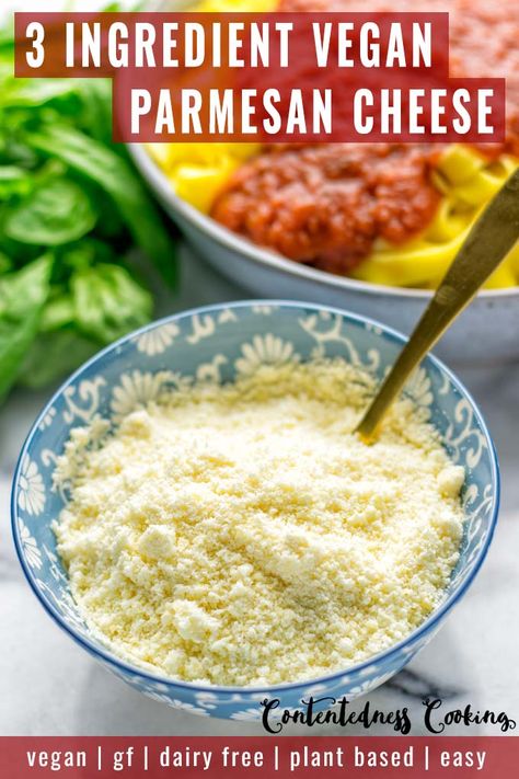 Contentedness Cooking, Pasta Casseroles, Aquafaba Recipes, Vegan Cheese Recipes, Vegan Substitutes, Vegan Parmesan Cheese, Meatless Recipes, Plant Based Diet Recipes, Vegan Raw