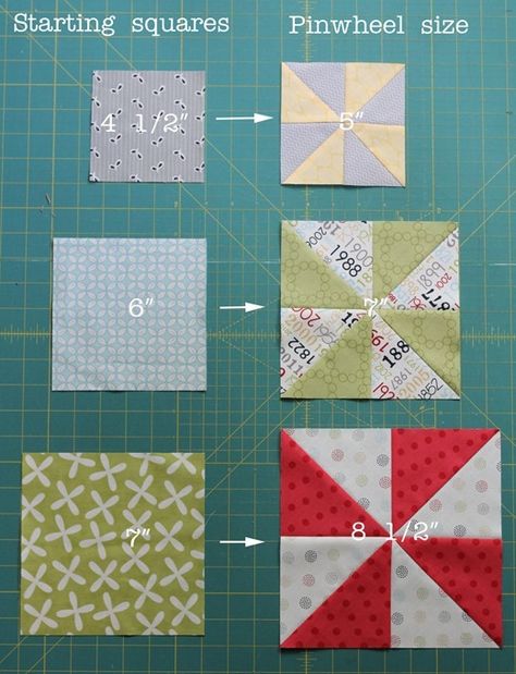 Pinwheel Quilt Pattern, Pinwheel Quilt Block, Quilting Math, Cluck Cluck Sew, Half Square Triangle Quilts, Pinwheel Quilt, Star Blocks, Quilt Block Tutorial, Triangle Quilt