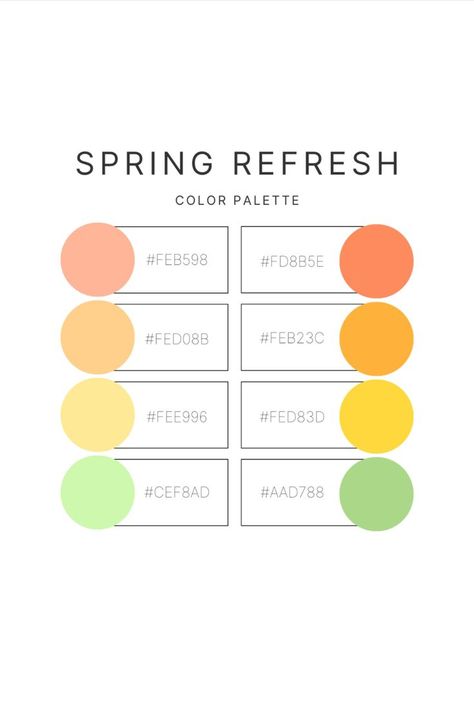 Color palette for Instagram cover; Spring color palette; best color palette for desert; refresh spring color palette for posting on social media--Instagram, Facebook, TikTok; with hex number codes Color Palette For Instagram, Number Codes, Hex Color Palette, Spring Refresh, Elements And Principles, Color Blind, Hex Codes, Color Palette Design, Paint And Sip