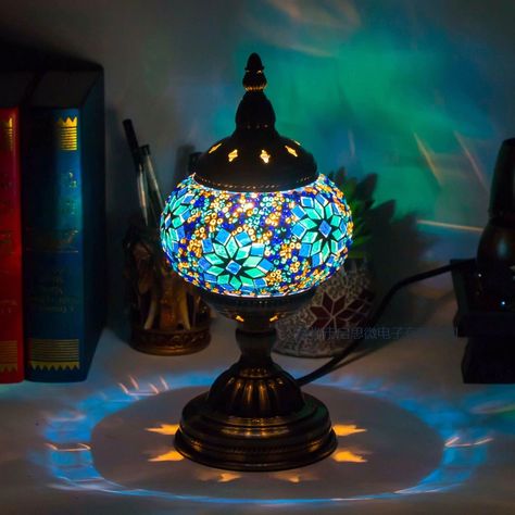 Smarter Shopping, Better Living! Aliexpress.com Mosaic Glass Table, Table Mosaic, Moroccan Lantern, Romantic Bed, Stained Glass Table Lamps, Glass Table Lamps, Turkish Lamps, Mosaic Lamp, Moroccan Lanterns