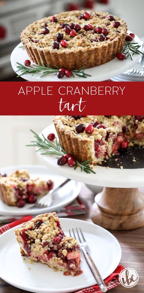 Cranberry Tart Recipe, Shortbread Bites, Cranberry Tart, Delicious Holiday Desserts, Xmas Baking, Recipe Thanksgiving, New Year's Desserts, Mediterranean Meals, Delish Desserts