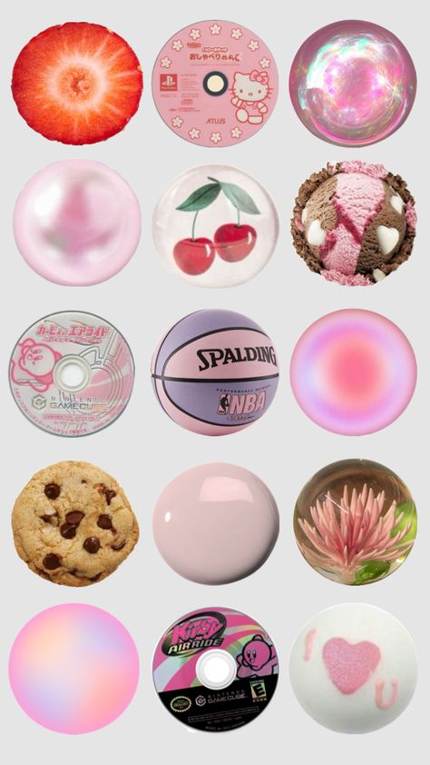 #art #girly #pink #aesthetic #shufflefyp #collageart Girly Pink Aesthetic, Ig Icons Highlights Aesthetic, Circle Collage, Circle Painting, Scrapbook Printing, Minimalist Icons, Pink Highlights, Pink Instagram, Instagram Ideas Post