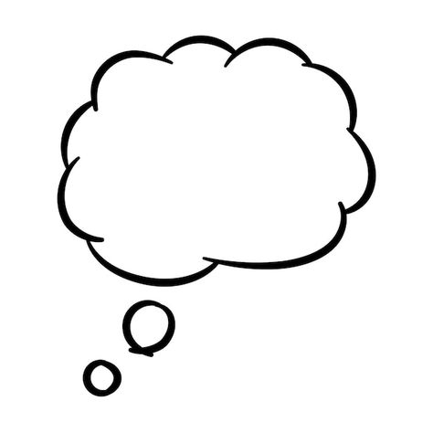 Free vector doodle cloud thought bubble | Free Vector #Freepik #freevector #bubble #message #thinking #thought Thinking Bubble Drawing, Thinking Doodle, Thinking Bubble, Cloud Doodle, Message Bubble, Bubble Message, Cloud Bubble, Thought Cloud, Bubble Speech