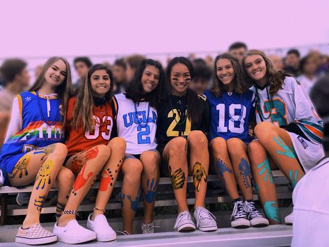 Jersey Night High school Football Game Theme Football Game Outfit Highschool, Sports Day Outfit, Highschool Football, School Football Game, High School Games, Outfits Highschool, School Spirit Days, Jersey Day, High School Football Games