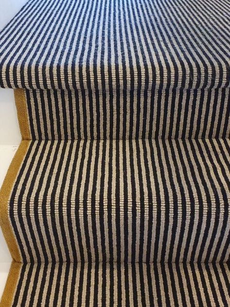 Hugh Mackay Carpets Deco Two Tone Magpie Stripe carpet installation Stripe Carpet, Striped Carpets, Hotel Corridor, House Staircase, Carpet Installation, Magpie, House Stuff, Outdoor Ottoman, Hallway