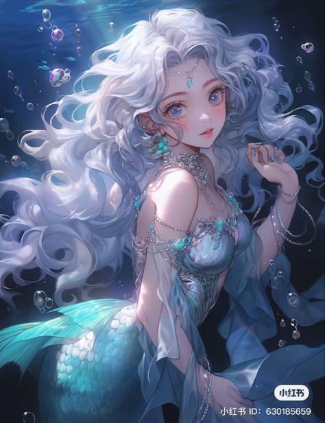 Anime Mermaid Female, Kokomi Art, Beautiful Mermaid Art, Siren Anime, Mermaid Anime, Anime Mermaid, Mermaid Drawings, Random Picture, Amazing Dresses