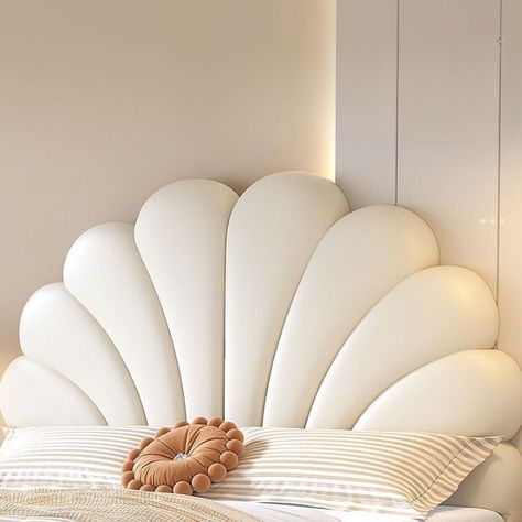 Seashell Bed Frame, Shell Bed Frame, Shell Headboard, Dorm 2023, Shell Bed, Ocean Bed, Large Headboard, Stylish Bed, Bed Frame Design