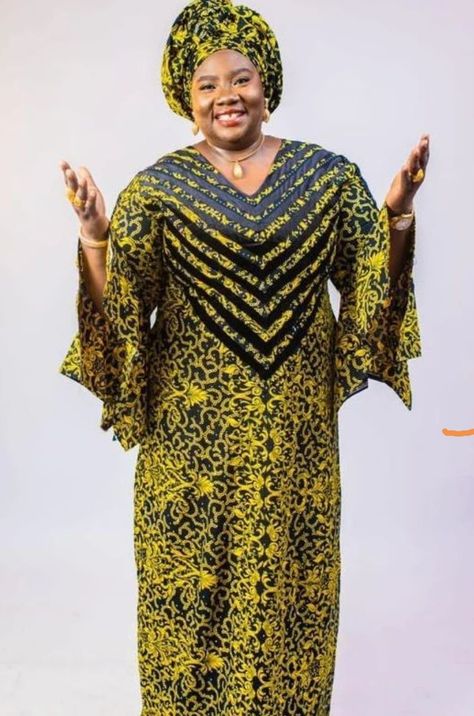 A Shape Ankara Gown Styles, A Shape Gown Ankara Long, Agbada Styles For Women, Kampala Kaftan Styles For Women, A Shape Gown Ankara, Materials Gown Style, African Print Long Dress, Boubou Styles For Women, Kaftan Styles