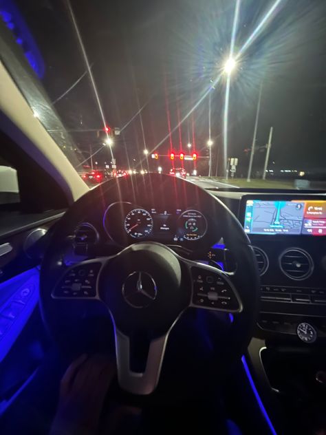 Inside Car Pictures, Mains Couple, Mercedes Benz Interior, Baby Jungkook, Mercedes Interior, Mercedes Cars, Led Lighting Bedroom, Inside Car, Blue Lights