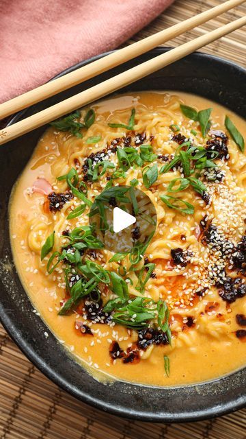 Butternut Squash Ramen, Butternut Squash Noodles, Butternut Squash Noodle, Squash Noodles, Smooth Peanut Butter, Dry Noodles, Red Thai, Chilli Oil, Plant Based Cookbook