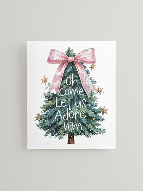 "Oh Come Let Us Adore Him Christmas Tree" Mounted Print for Sale by kuccimoon Come Let Us Adore Him, Wood Print, Art Decor, My Art, Awesome Products, Wall Art Decor, Canvas Print, Christmas Tree, Canvas Prints