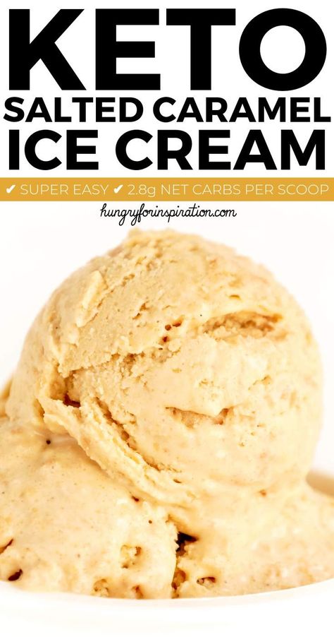 Keto Salted Caramel, Low Carb Ice Cream Recipe, Sugar Free Ice Cream, Salted Caramel Ice Cream, Desserts Keto, Low Carb Ice Cream, Postre Keto, Caramel Ice Cream, Keto Ice Cream